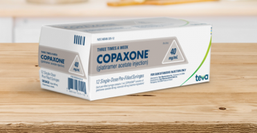 COPAXONE® (glatiramer acetate injection) 40 mg packaging.