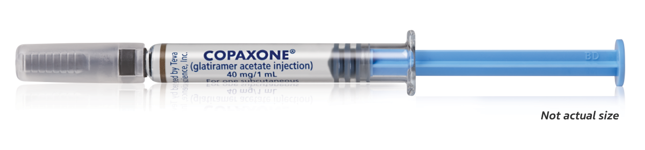 Prefilled syringe used for
administration and usage of
COPAXONE®.