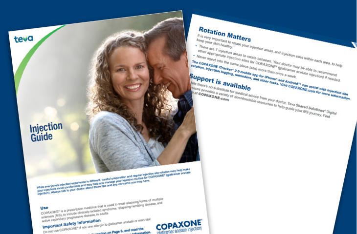 COPAXONE® injection guide: steps for self-injections.